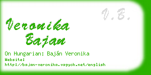 veronika bajan business card